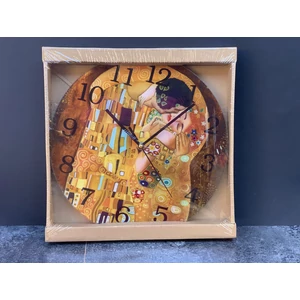 Falióra " Klimt -kiss" üveglappal