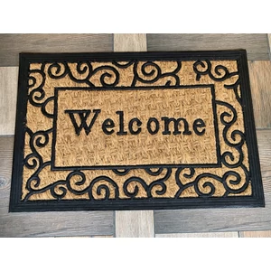 Lábtörlő Welcome felirattal motívumokkal
