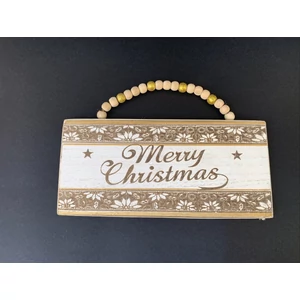 Karácsonyi fa tábla "Merry Christmas" felirattal