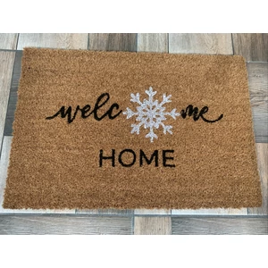 Lábtörlő kókuszrost anyagból,"Welcome  HOME" felirattal
