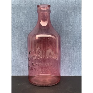 Üveg palack pink "Home is where your love is" felirattal