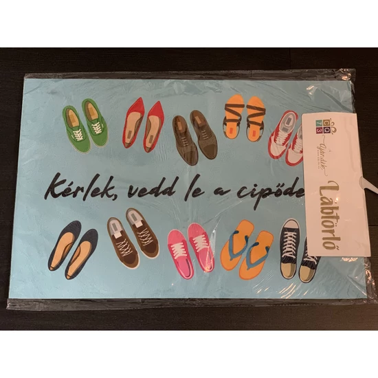 Lábtörlő "Kérlek vedd le a cipődet!"