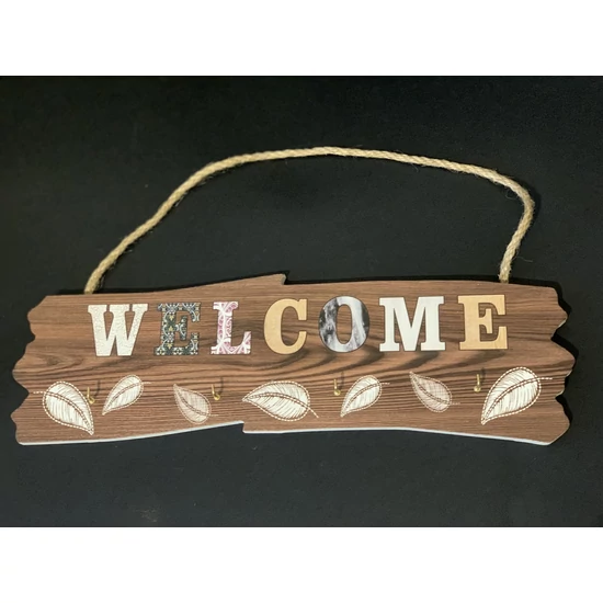 Kulcs akasztó "Welcome"