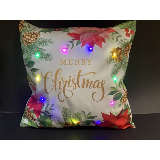 Ledes Karácsonyi párnahuzat (Merry Christman 2.változat)