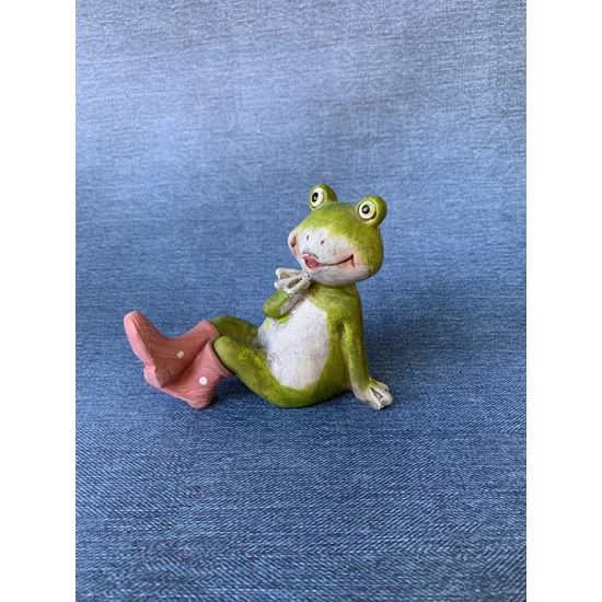 Béka kerámia figura