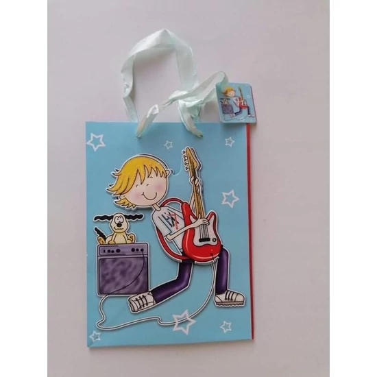 Dísztasak 3D gyerekes gitáros fiú