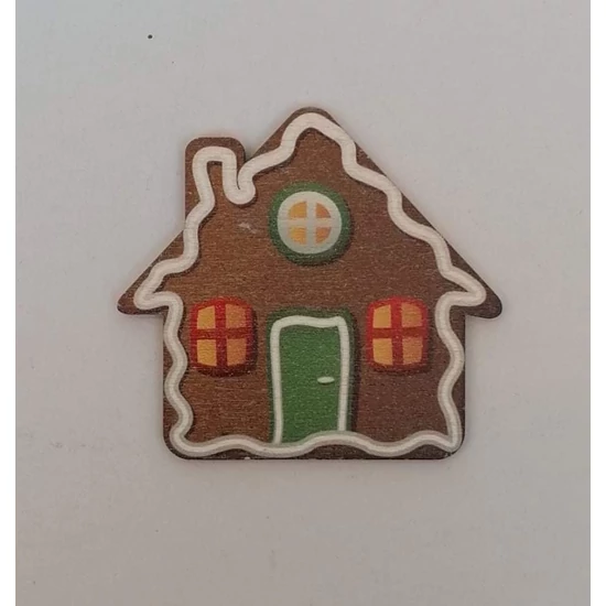Fa mézeskalácsház alakú tábla