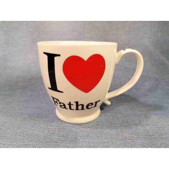 Bögre " I  Love Father" felirattal