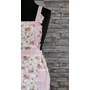Kép 1/3 - Romantic kötény design, nagy virágos, pink szél