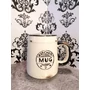 Kép 2/2 - Bögre "Kitchen Mug" felirattal pecsétnyomat mintával