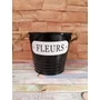 Kép 2/5 - Fém kaspó "Fleurs" felirattal